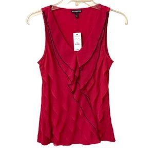 NWT Express Y2K Top/Blouse - Red - Small